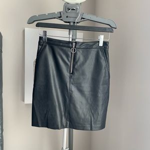 Bebe Faux leather skirt